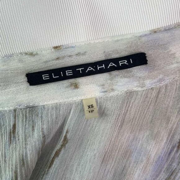 Elie Tahari Women’s Silk Semi Sheer Button Up Blouse Size XS - Picture 11 of 12